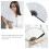 Éventail À Main Pliable Argent PVC Design Raffiné 5