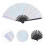 Éventail À Main Pliable Argent PVC Design Raffiné 10