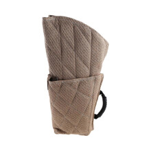 Strong Linen Dog Bite Sleeve Tugging Puppy Playing Chewing Toy Hand Glove Arm Leg for Protection for Small Dogs Training Biting  Yellow