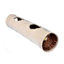 Collapsible Suede Cat Tunnel Play Tunnel for Cats Rabbits Kittens Puppy and Small Pets 47x10inch 2025