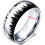 Wolf Ring in Stainless Steel – 8mm Width, Sizes 7–13 3