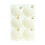 Velvet Christmas Ornaments Beige 6-Pack 1
