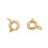 Gold Filled Spring Ring Clasp for Jewelry Making 6-Pack 1