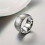 Tungsten Steel Ring Gold Surface Retro Design 1 Piece 5