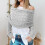 Dameskjerf med doble ermer, polyester-spandex 2