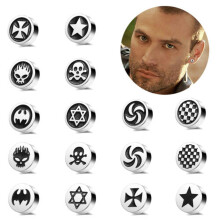Rozsdamentes acél mágneses fülbevalók – 1 pár