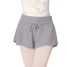 Professional Dance Shorts High Waist Ribbed Dance Pants For-G S