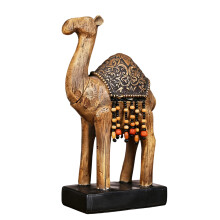 Camels Figurines Resin Camels Statues Animal Sculptures Table-B