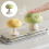 Bathroom Toilet Flush Button Mushroom Shape Easy Setup-White S 3