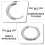 Rustfrit stål clip-on hoop øreringe 2,5x12mm 3