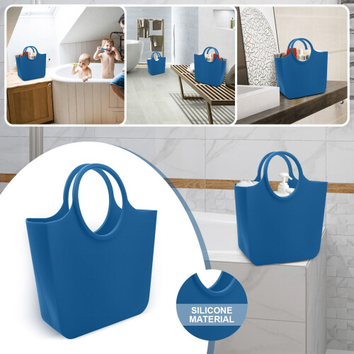 Silicone Foldable Shopping Basket 30 x 26 x 8 cm 1