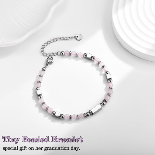 Βραχιόλι Rose Quartz για την Πρώτη Ημέρα του Σχολείου για Κορίτσια 2