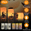 3-pak Halloween flammeløse lys, 2700K varm orange, timer 1