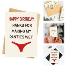 Leather Photo Album Birthday Card with Envelope