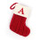 7" rot-weißer Monogramm-Strick-Weihnachtsstrumpf 1