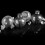 6 Pack Clear Christmas Ornament Water Bottles 50ml 5