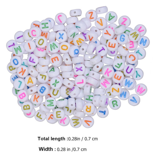 500 stk runde plastperler til armbåndsfremstilling 1