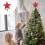 Red Metal Star Tree Topper Light for Christmas 2