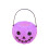 Găleată de dovleac de Halloween, plastic violet, 2 bucăți 2