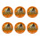 Pratos de Papel de Halloween de 18 cm (7 polegadas) – Estampa de Abóbora, Pacote com 10 1
