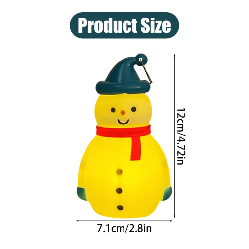 Lysende snemandsornament med knapbatteri 2