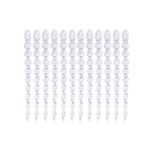 Christmas Icicle Ornaments Set – ABS, Clear, 12 pcs, Type