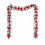 Christmas Wreath Red Silver 47.28 Inch 1