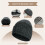 Herren-Winterstrickset: Mütze, Schal & Handschuhe – Dunkelgrau 2