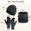 Herren-Winterstrickset: Mütze, Schal & Handschuhe – Dunkelgrau 5