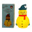 Lysende snemandsornament med knapbatteri 1