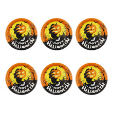 Pratos de Papel de Halloween de 23 cm – Fantasma Assustador, Abóbora e Morcego