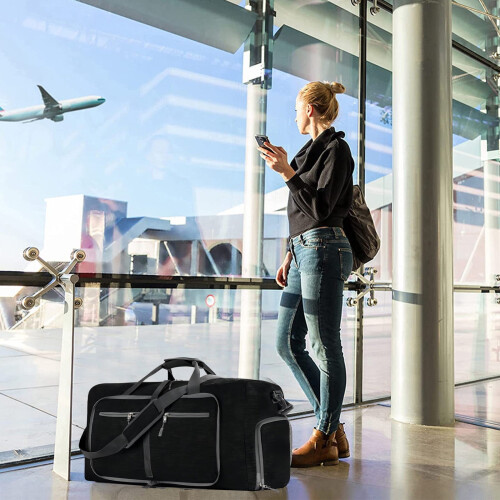Faltbare, leichte Reisetasche mit Schuh 2