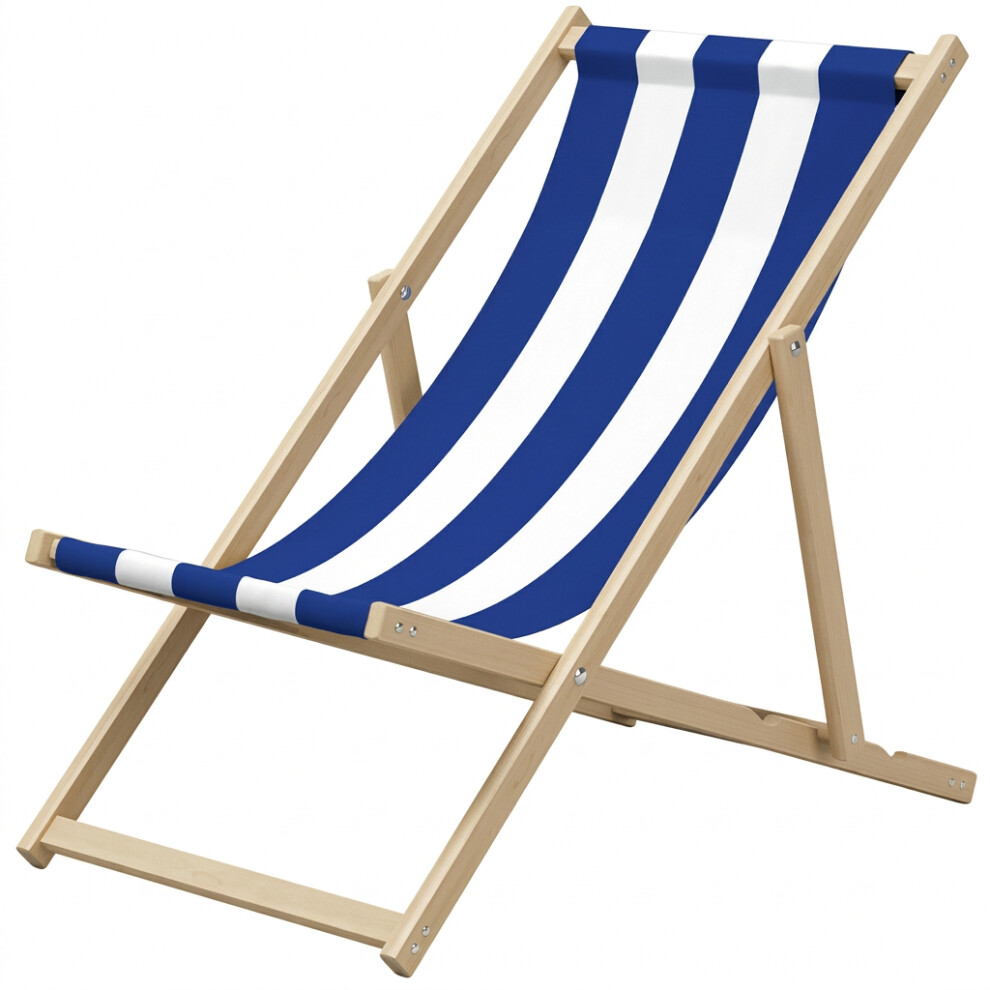 Janoon Deck Beach Wooden Folding Chair Lounger Sunbed Garden Seaside Beach Chairs Seat