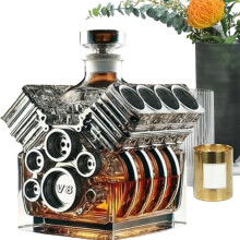 Drankdispenser, V8-motorvormige karaf | Wijndecoratie, bargadgets voor tequila, bourbon, brandy, verjaardag, pensioen