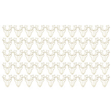 Leuke paperclips voor op kantoor en school, metalen bladwijzers in diverse vormen met een prachtig design, 50 stuks met gouden hertenkop, functioneel