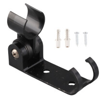 Black Space Aluminium Shower Bracket Wall