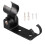 Black Space Aluminium Shower Bracket Wall 1