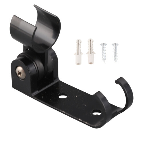 Black Space Aluminium Shower Bracket Wall