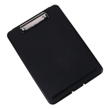 13x9.25Inch Clipboard with File Organiser Box Plastic-black
