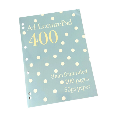 Creative Notebook Colorful Dot and Lined Pages-Blue