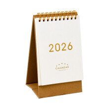 Desk Calendar, 2026 Mini Desk Calendar Planner Double-  white S