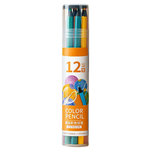 Professional Erasable Woodless Pencils Oil Based Colored-12
