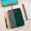 Twin Wire Binding Notebook 270 Pages Lined PU-dark green 5