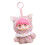 Lovely Leopard Pattern Print Keychain Elastic Fabric Doll-Gray 1