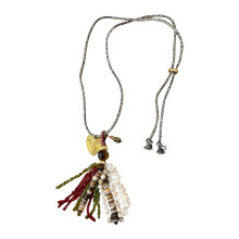 Collier de perles élégant d'inspiration bohème, léger et-B