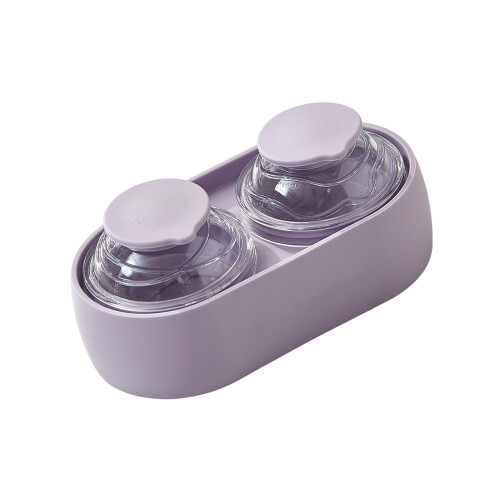 Grand plateau à glaçons de qualité commerciale, 2 sphères-Violet