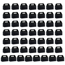 Bulk 50Pieces Cardboard Favors Boxes Quick Popup Design-Black