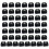 Bulk 50Pieces Cardboard Favors Boxes Quick Popup Design-Black 1