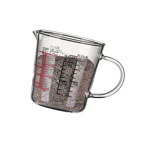 High Boron Glass Measuring Cup With Accurate Scale Home-1