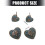 Boucles d'oreilles en forme de cœur bleu Turquoise-UN 4